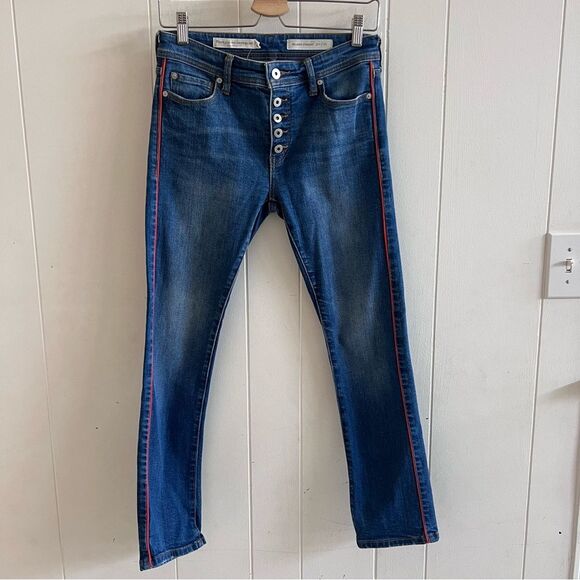 Anthropologie Pilcro and the Letterpress Relaxed Straight Ankle Jeans Size 25 - Picture 8 of 11